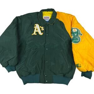 Vintage Oakland A's Starter Jacket - Diamond Collection - M